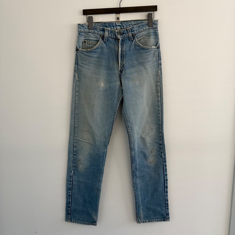 Vintage Levis 505 Orange Tab Jeans Blue Denim Straight Leg 32x32